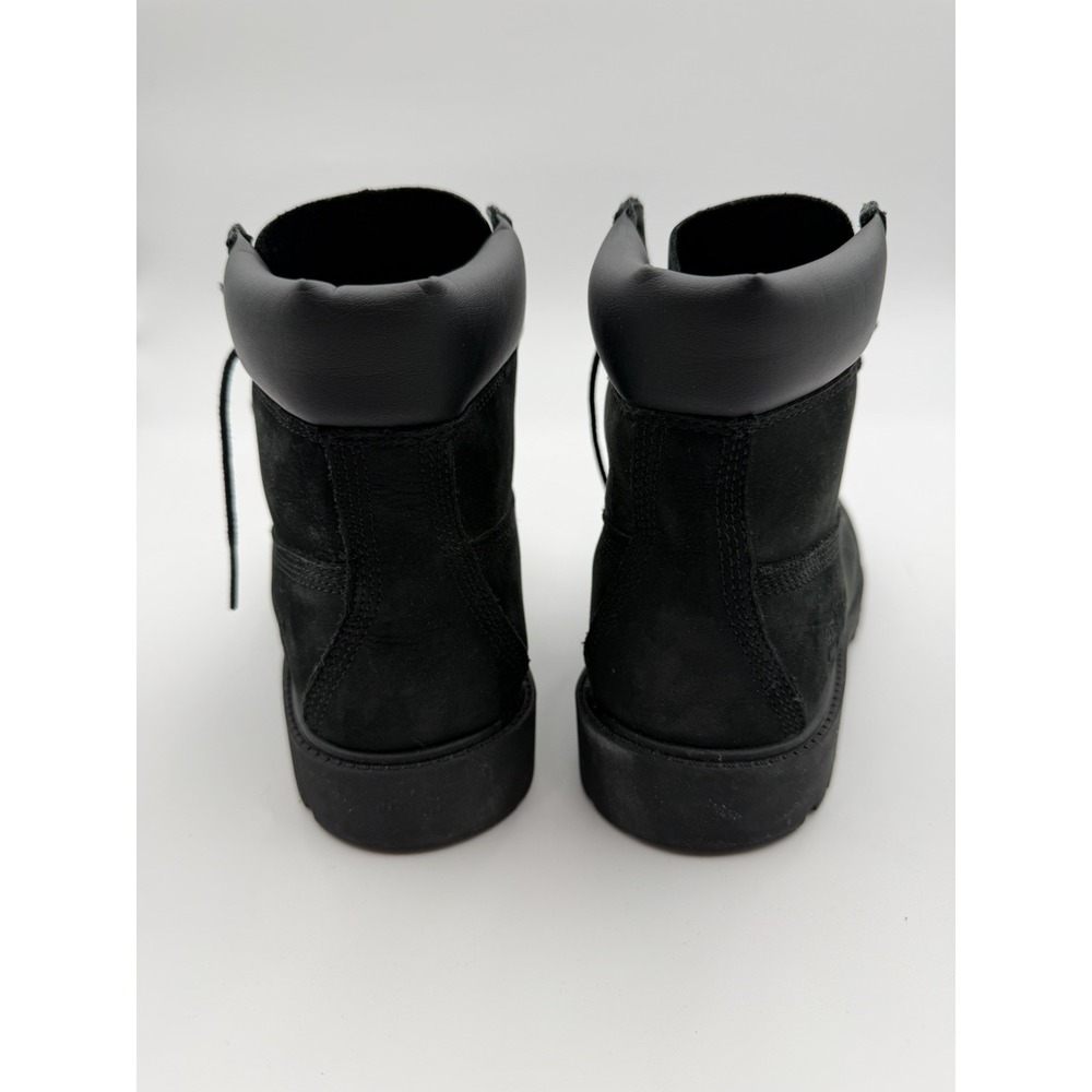 Junior's Timberland Premium 6 IN Waterproof Boot Black Nubuck Size 6 - Picture 2 of 11